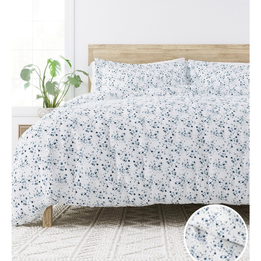Kaycie Gray 3 Pieces Star Duvet Cover Set